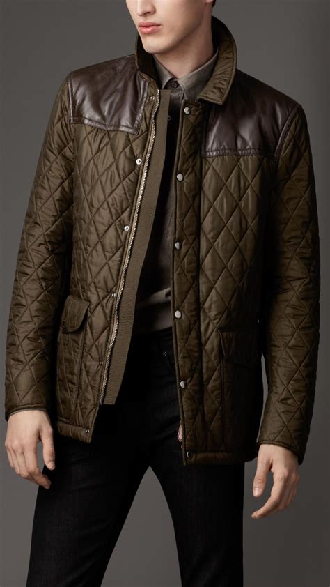 burberry mens leather jacket|burberry men's winter jacket.